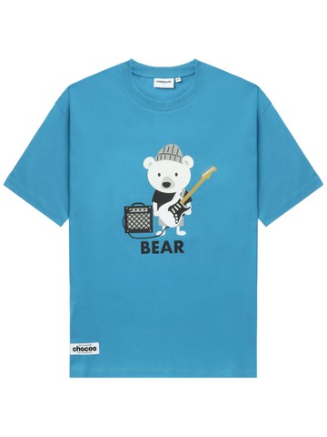 CHOCOOLATE - bear-print cotton T-shirt - men - Cotton - M - Blue