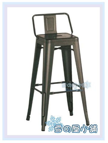 ╭☆雪之屋居家生活館☆╯X709-11 工業風方背吧椅(鐵製)(做舊色)/造型椅/工業椅/會客椅/北歐風情