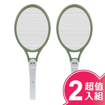 【安寶】單層充電式捕蚊拍(二入組)AB-9917