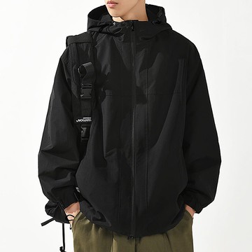 【巴黎精品】現貨+預購 衝鋒衣防風外套-機能戶外復古夾克男外套3色a1eu8