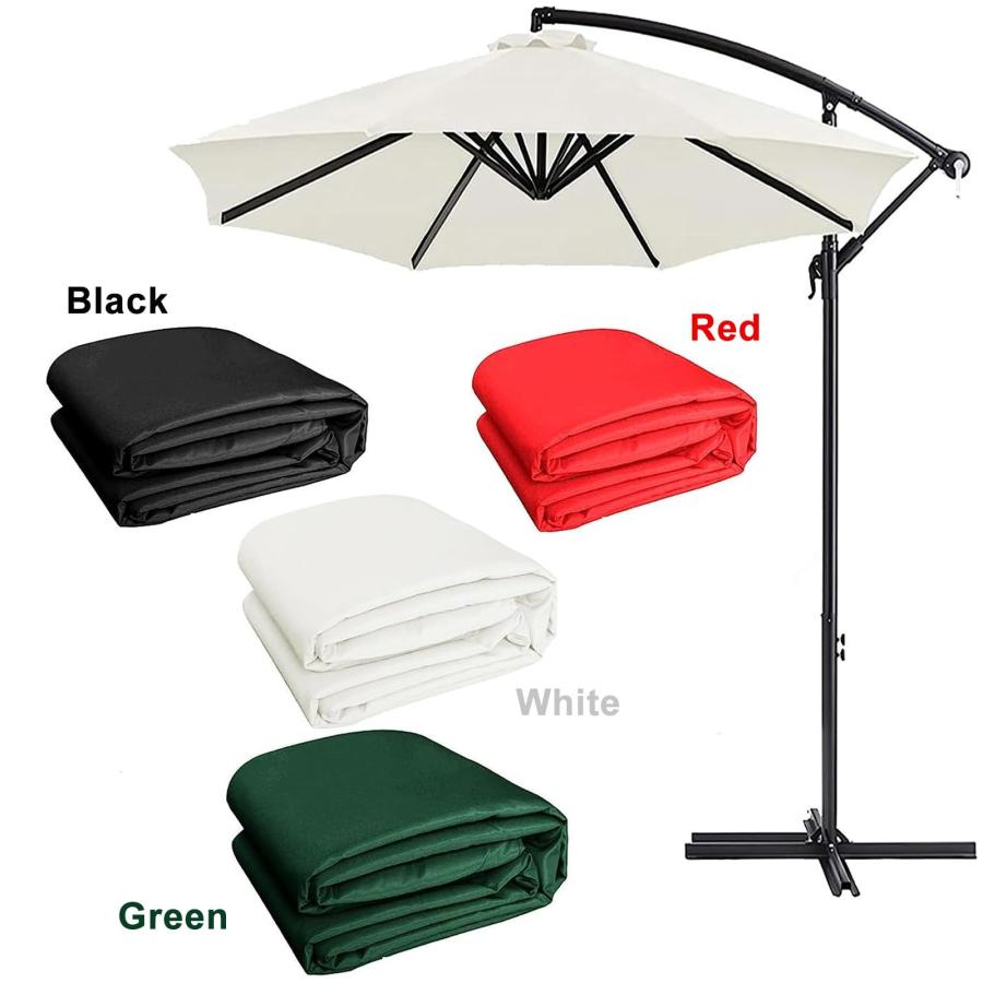 Replacement Sunshade Canvas, Patio Parasol Replacement Canopy, 2M 2.7M 3.0M Arms Arms Garden Umbrella, Patio Umbrella Replacement Cloth Waterproof