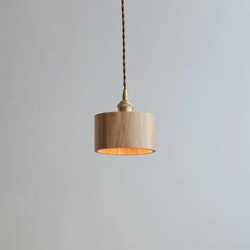 吊燈 日式實木原木床頭吊燈餐桌餐廳吧臺北歐簡約民宿臥室背景墻小吊燈J-56公司貨