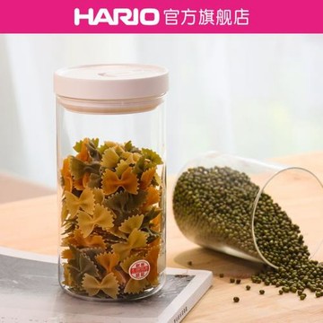 【旗艦店】HARIO玻璃密封罐按壓款儲物罐零食罐廚房用具MCNC