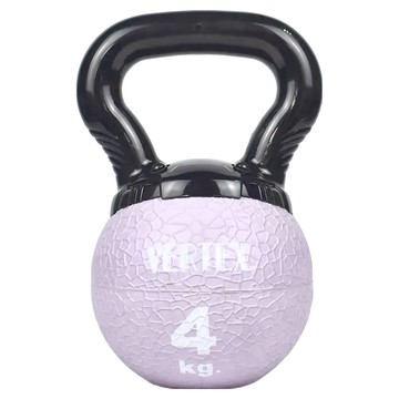 VERTEX迷你橡膠壺鈴 4KG 25cm*17cm 台灣製造  粉紫色  1個