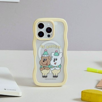 【TOYSELECT】1107 BE HAPPIER雲朵波波MagSafe iPhone手機殼