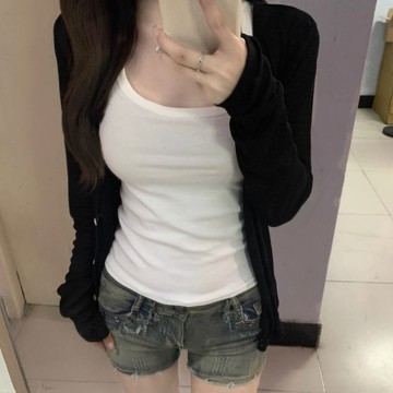 桃園出貨2025春夏新款薄款天絲開衫防曬衣女韓版慵懶風V領針織空調衫外套