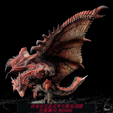 {臺灣公司貨 可打統編}雕像正版現貨 CFB 雄火龍怪物獵人手辦 模型禮品收藏世界冰原崛起