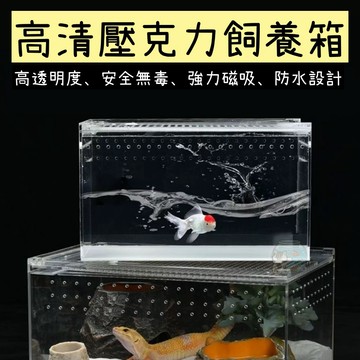 【彼得貓水族】爬寵專用壓克力飼養箱 磁吸上蓋 高清透明 通風透氣 守宮 蜘蛛 角蛙 甲蟲 爬蟲飼養 爬蟲 飼養盒