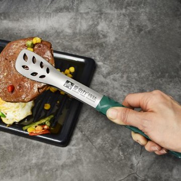 純鈦夾子家用烘焙食品夾戶外鈦合金烤肉面包夾多功能食物牛排夾子