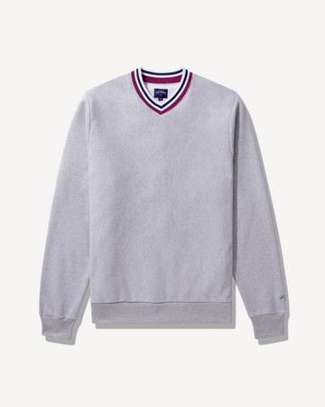Noah V-Neck Sweatshirt Heather Grey / M