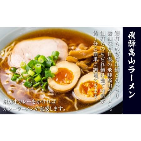 ふるさと納税 飛騨牛カレー（160ｇ×10袋）と飛騨高山ラーメン（2食入×5袋で10食）  加工品 加工食品    カレーラーメン   ふるさと清.. 岐阜県高山市