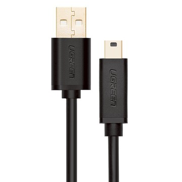 UGREEN 綠聯 USB-A-Mini USB傳輸線  1m  黑色  1條