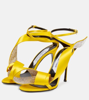 Area x Sergio Rossi Marquise embellished satin sandals