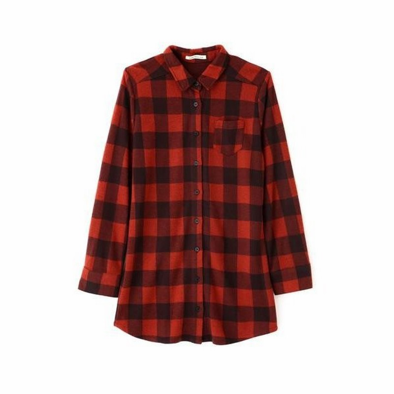 Natural Beauty Basic ナチュラルビューティーベーシック チェックシャツワンピース 通販 Lineポイント最大0 5 Get Lineショッピング