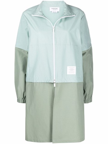 Thom Browne - 2-in-1 convertible ripstop zipped parka - women - Nylon - 38 - Black