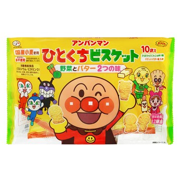 不二家  麵包超人口袋餅10入(135g)