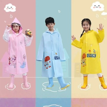 限時下殺！兒童雨衣小學生帶書包位卡通雨披男童女童幼稚園雨衣 兒童輕便雨衣 書包雨衣 加厚 小朋友雨衣 帶收納