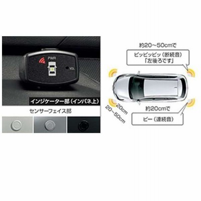アベンシス コーナーセンサー ボイス４センサー（インジケーター付）のみ ＊センサーキットは別売  トヨタ純正部品 パーツ オプション