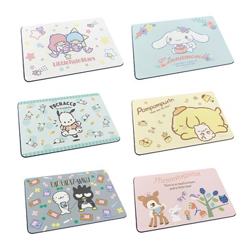 Sanrio 軟式珪藻土吸水地墊 軟式地墊 矽藻土60x40x0.5cm 凱蒂貓/雙子星/布丁狗