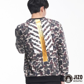 【4折】方框警戒迷彩長TEE- BLUE WAY  地藏小王