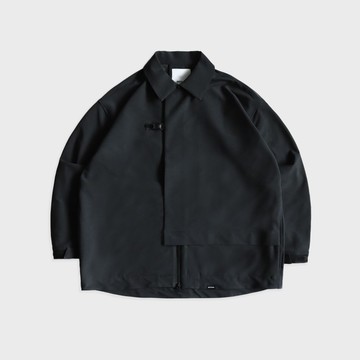 DYCTEAM - RePET Melange loose Asymmetric Zip-up Jacket