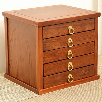 限時下殺 免運/可開票 實木花梨木茶餅收納盒家用多層中式抽屜茶葉罐分茶盤儲存普洱茶盒