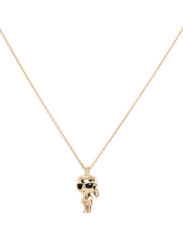 Karl Lagerfeld - K/Ikonik Karl charm necklace - women - Brass - One Size - Gold