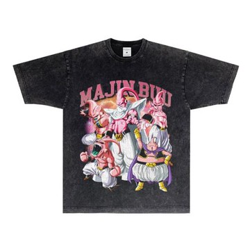 七龍珠聯名魔人布歐短袖T恤動漫周邊二次元夏季寬松純棉小領口