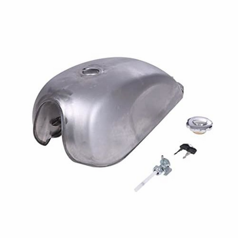 バイク用燃料タンク ピーナッツタンク バイク ピーナッツタンク 9l ガソリンタンク 燃料 コック付き 汎用