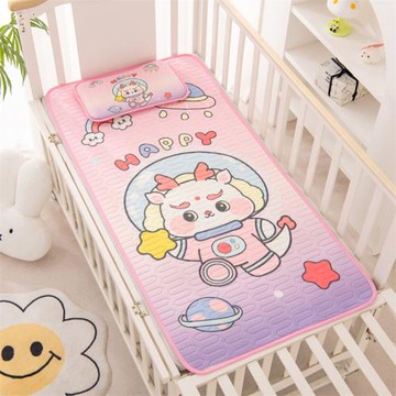 航空龍兒童乳膠涼席寶寶幼兒園可機洗寵物航空龍卡通涼席廠家批發