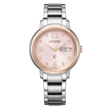 CITIZEN 星辰 XC系列 EW2425-57W 七夕情人節推薦款 亞洲限定 光動能女錶 / 粉 32.5mm｜樂天全館特惠中★指定刷卡回饋10%