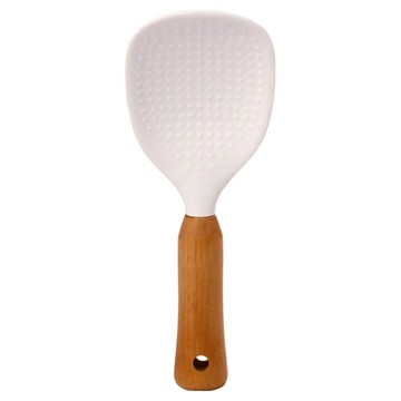 HIKARI 日光生活 矽膠飯勺 M025  1個  白色 + 咖色