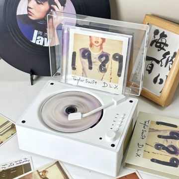 【時尚古典】復古CD音響一體機唱片光碟光盤聽專輯碟片cd播放機便捷式音箱【北歐家居生活】