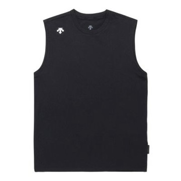 DESCENTE 迪桑特 背心 男女 中性款 寬鬆版型 TOUGH WORDING 黑 DS25SSU530199