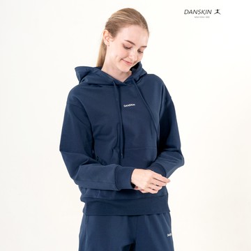 【Danskin】深藍色經典款連帽上衣X4UTL380