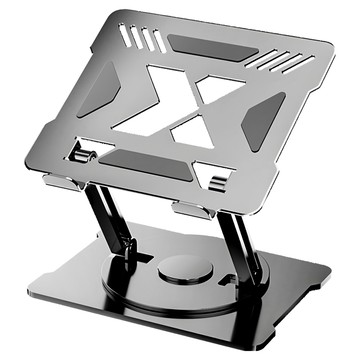 OMG 碳素鋼360度雙軸升降電腦支架  灰色  1個