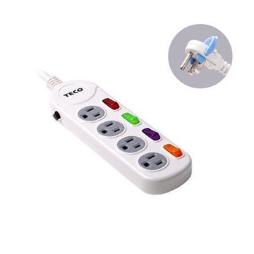 東元TECO四開四插轉接延長線組/XYFWL24R6/條