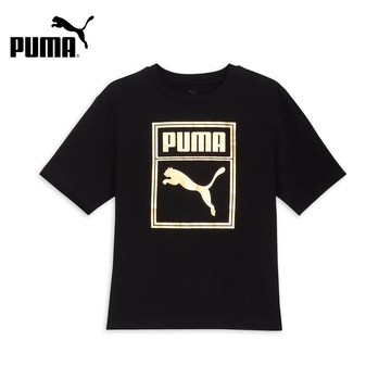 【PUMA】 基本系列ESS Metallic圖樣短袖T恤(M)_男性_68927101_亞規｜官方直營