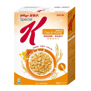 [家樂氏] Special K香脆麥米片-蜂蜜燕麥 (385g/盒)