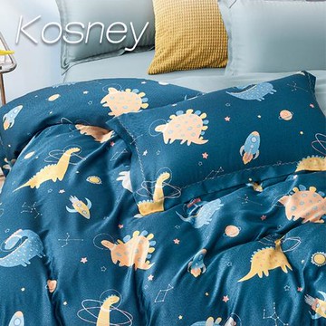 KOSNEY   遠古幻想  特大60支天絲四件式兩用被床包組