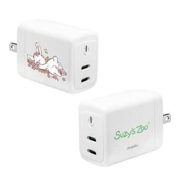 【TOXOXO】Suzy's Zoo｜花間小睡：GaN 40W Type-C雙孔充電頭