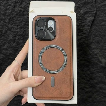高端皮革 內置磁吸 適用於 OPPO Reno 16F 15 14 13 12 11 10 8 Pro 手機殼 保護殼