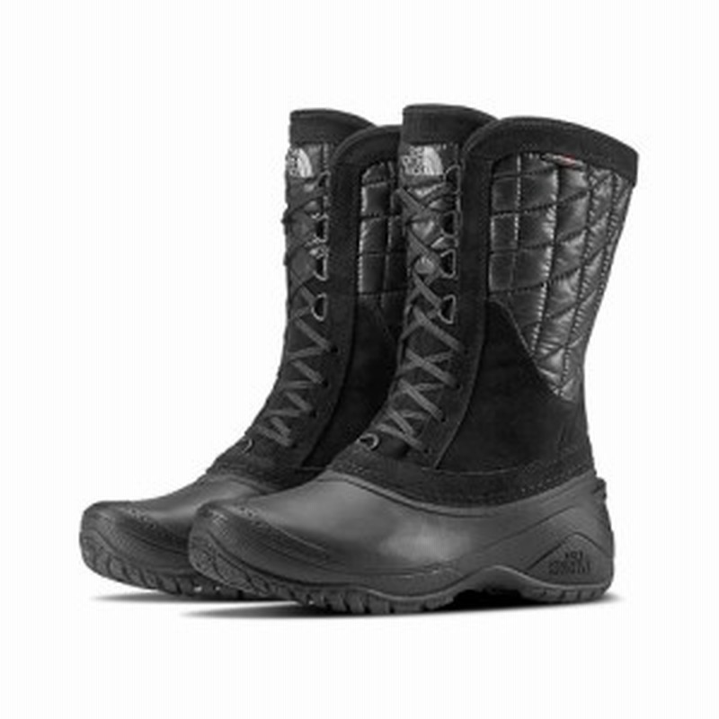 ザ ノースフェイス The North Face レディース ブーツ シューズ 靴 Thermoball Utility Mid Boot Shiny Tnf Black Tnf Black 通販 Lineポイント最大1 0 Get Lineショッピング