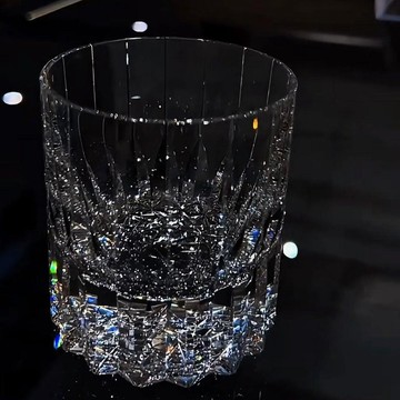 ✨動感 優選 ✨ 水晶玻璃杯高級感威士忌微醺酒杯家用高顏值漂亮藝術感聚會洋酒杯水晶玻璃杯高級感威士忌