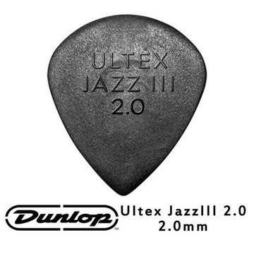 DUNLOP ULTEX JAZZ III PICK JDGP-427R 2.0mm(三片、十片組)【敦煌樂器】