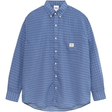 【PARAGRAPH】26SS NO.109 LOOP CLOSURE SHIRT 泡泡紗 長袖襯衫 (藍色格紋)