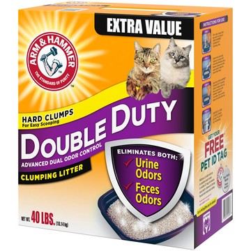ARM & HAMMER Double Duty Clumping Cat Litter 40LB 凝結貓砂