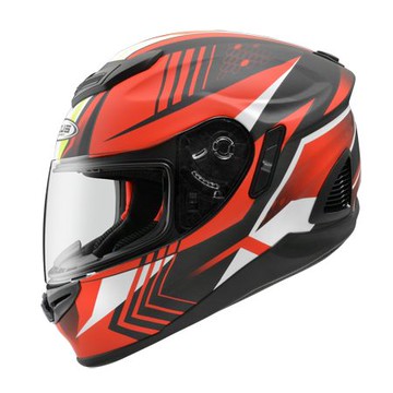 【國產碳纖首選】ZEUS 1600 AK6 消光透明碳纖紅 全罩式安全帽