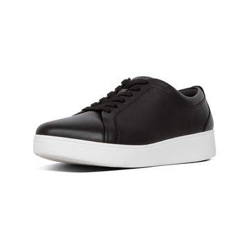 RALLY SNEAKERS運動風繫帶休閒鞋−黑色