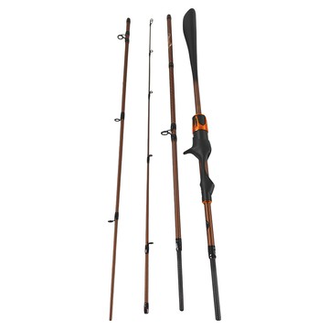 okuma 寶熊釣具 路亞竿 瘋馬克TRAVEL遠征II 槍柄 4節 FMKIIC-664ML 6.6尺  黑色